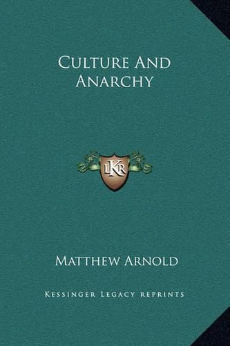 Cover image for Culture and Anarchy