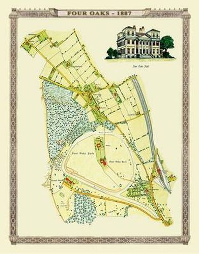 Cover image for Print of Map of Four Oaks 1887