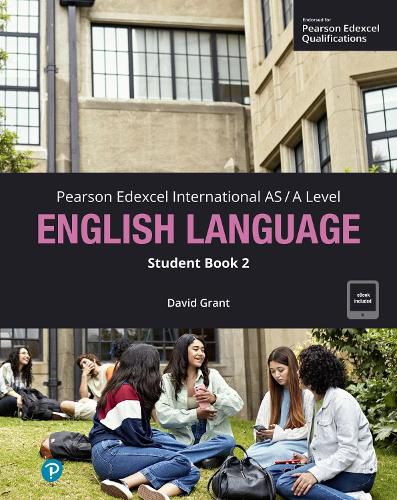 Cover image for Pearson Edexcel International A-Level English Language Student Book w/code