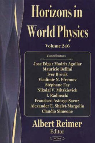 Cover image for Quantum Cosmology Research Trends: Horizons in World Physics