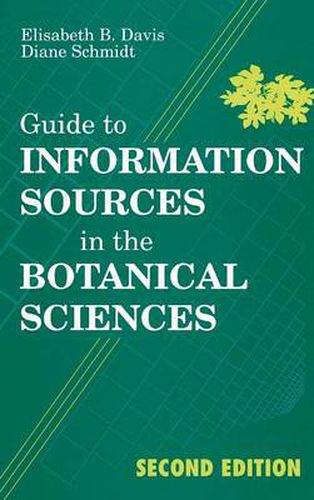 Cover image for Guide to Information Sources in the Botanical Sciences