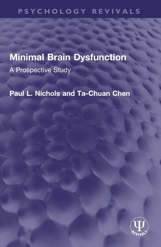 Cover image for Minimal Brain Dysfunction