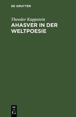 Ahasver in der Weltpoesie