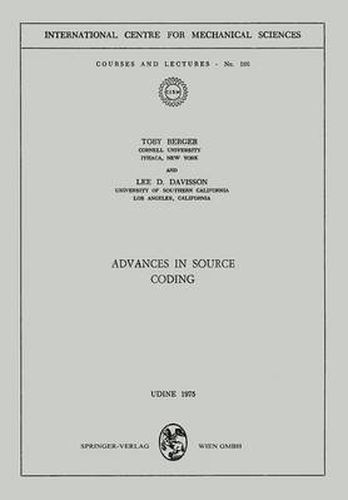 Cover image for Advances in Source Coding