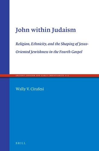 Cover image for John within Judaism: Religion, Ethnicity, and the Shaping of Jesus-Oriented Jewishness in the Fourth Gospel