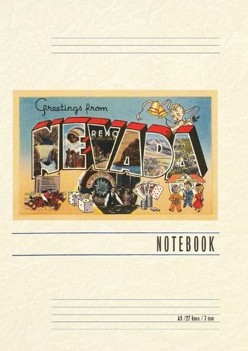 Cover image for Vintage Lined Notebook Greetings from Nevada