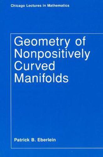 Cover image for Geometry of Nonpositively Curved Manifolds