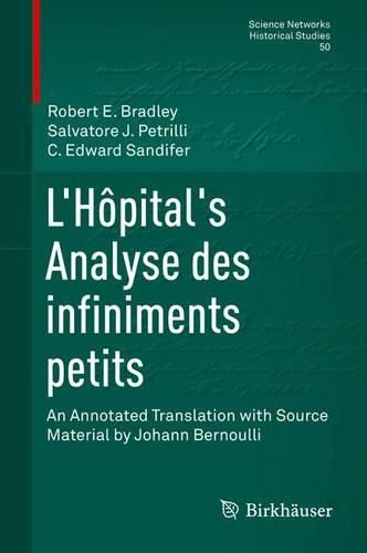 Cover image for L'Hopital's Analyse des infiniments petits