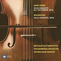 Cover image for Saint Saens Cello Concerto No 1 Myaskovsky Cello Concerto