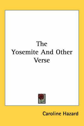 Cover image for The Yosemite and Other Verse