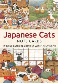 Cover image for Japanese Cats - 12 Blank Note Cards