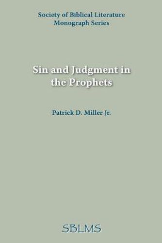 Cover image for Sin and Judgment in the Prophets