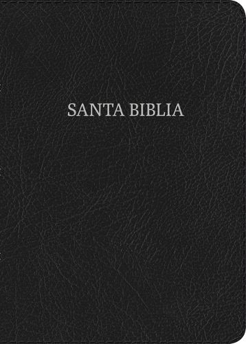 Cover image for RVR 1960 Biblia Compacta Letra Grande, negro piel fabricada con indice