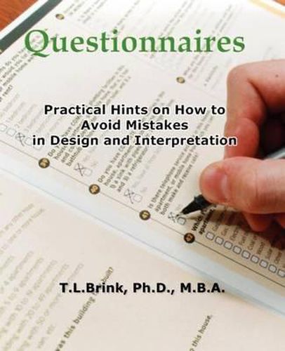 Cover image for Questionnaires: Practical Hints on How to Avoid Mistakes in Design and Interpretation