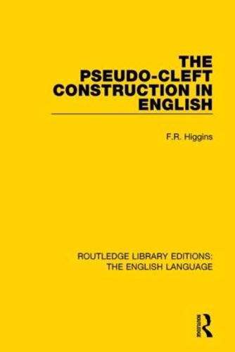 Cover image for The Pseudo-Cleft Construction in English