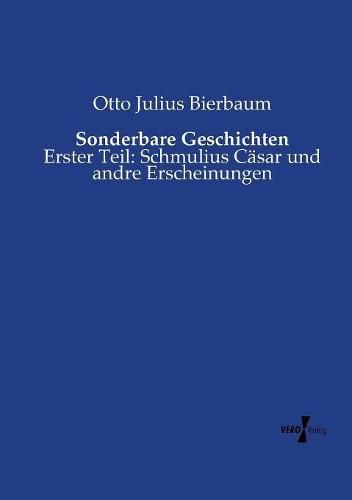 Cover image for Sonderbare Geschichten: Erster Teil: Schmulius Casar und andre Erscheinungen