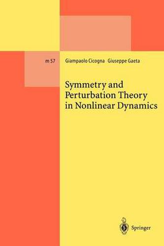 Cover image for Symmetry and Perturbation Theory in Nonlinear Dynamics