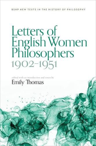 Cover image for Letters of English Women Philosophers 1902-1951