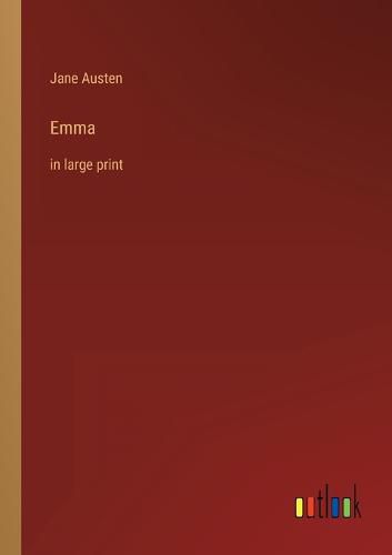 Cover image for Emma: in large print