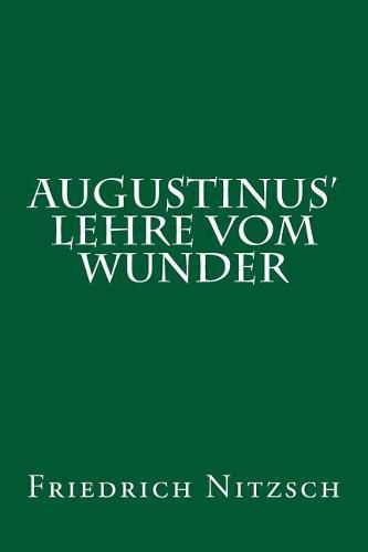 Cover image for Augustinus' Lehre Vom Wunder