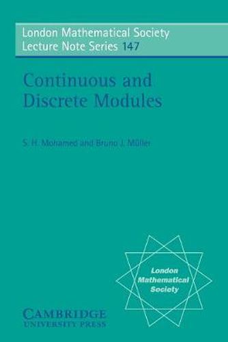 Cover image for Continuous and Discrete Modules