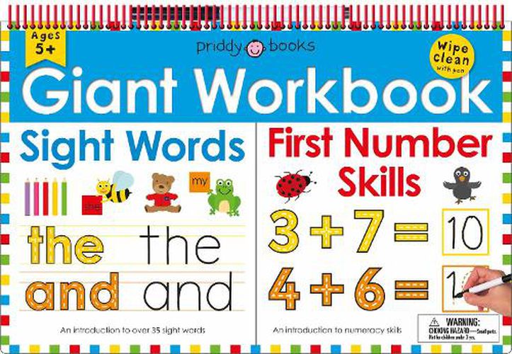 Giant Wipe Clean Workbook: First Number Skills / Sight Words
