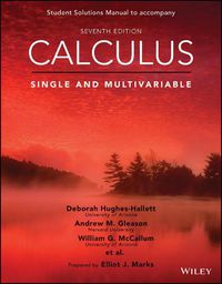 Cover image for Calculus: Single and Multivariable, 7e Student Solutions Manual