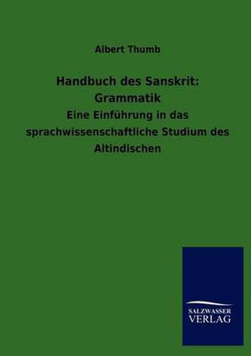 Cover image for Handbuch des Sanskrit: Grammatik