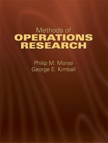 Cover image for Methods of Operations Research