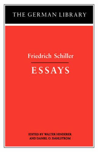 Cover image for Essays: Friedrich Schiller