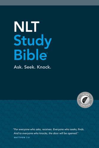 Cover image for NLT Study Bible, Blue Cloth, Indexed