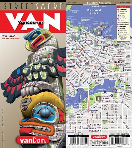 Cover image for Streetsmart Vancouver Map by Vandam