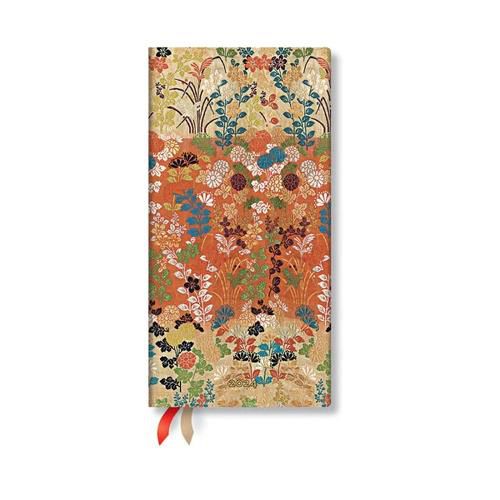 Cover image for Kara-ori (Japanese Kimono) Slim Verso 12-month Dayplanner 2024