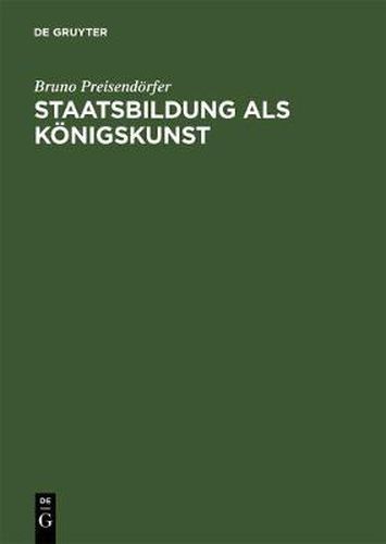 Cover image for Staatsbildung als Koenigskunst