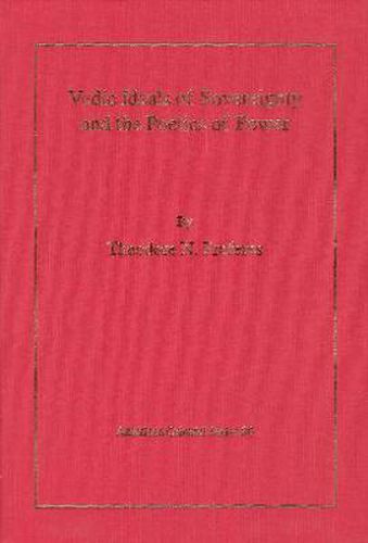 Cover image for Vedic Ideals of Sovereignty and the Poetics of Power