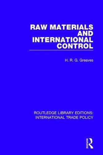 Cover image for Raw Materials and International Control