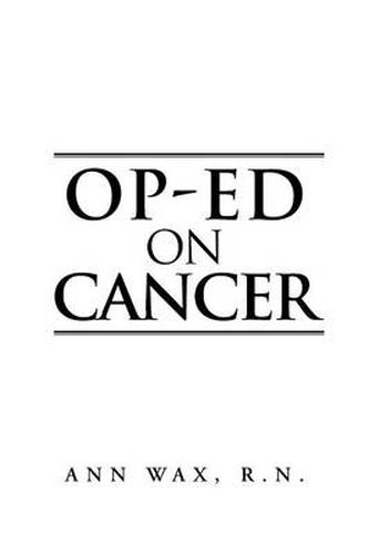 Cover image for Op-Ed on Cancer