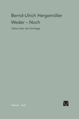 Cover image for Weder - Noch