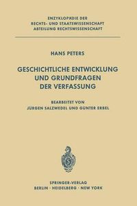 Cover image for Geschichtliche Entwicklung Und Grundfragen Der Verfassung