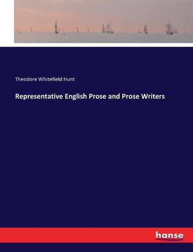 Cover image for Representative English Prose and Prose Writers