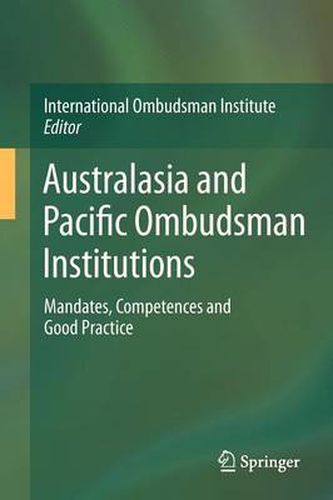 Cover image for Australasia and Pacific Ombudsman Institutions: Mandates, Competences and Good Practice