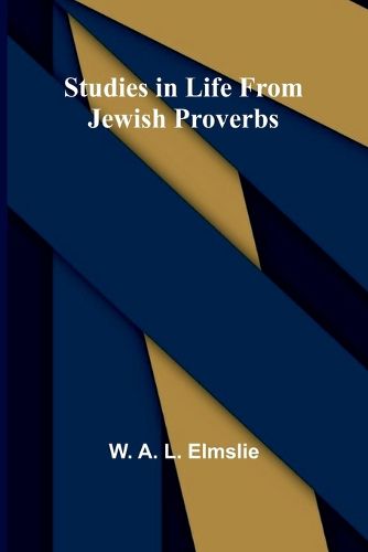 Cover image for Studies in Life from Jewish Proverbs