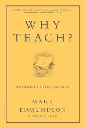 Cover image for Why Teach?: In Defense of a Real Education