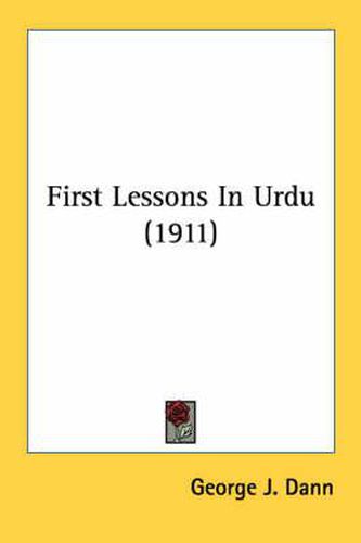 Cover image for First Lessons in Urdu (1911)