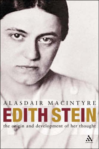 Cover image for Edith Stein: A Philosophical Prologue