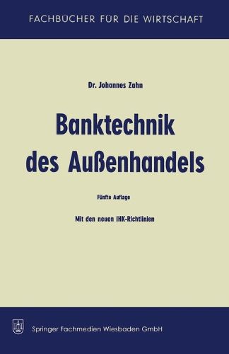 Cover image for Banktechnik des Aussenhandels