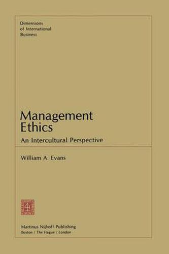 Cover image for Management Ethics: An Intercultural Perspective