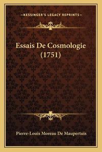 Cover image for Essais de Cosmologie (1751)