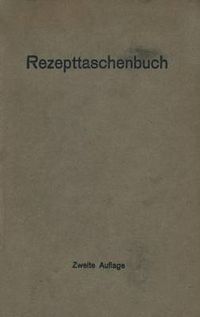 Cover image for Rezepttaschenbuch (Nebst Anhang)