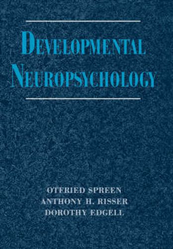 Cover image for Developmental Neuropsychology